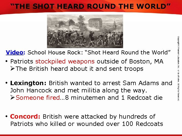 “THE SHOT HEARD ROUND THE WORLD” TEKS 8 C: Calculate percent composition and empirical