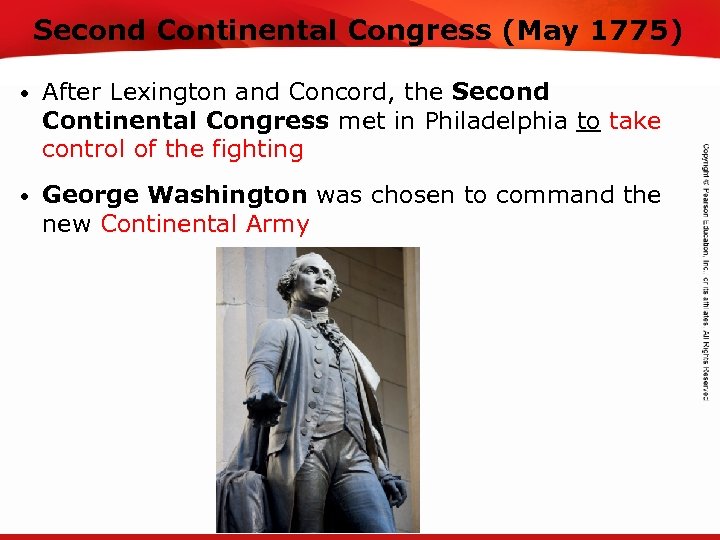 TEKS 8 C: Calculate percent composition and empirical and molecular formulas. Second Continental Congress