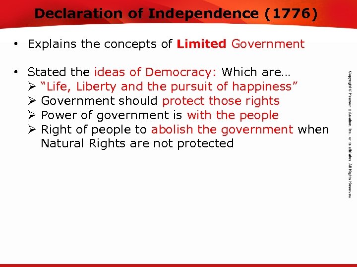 Declaration of Independence (1776) TEKS 8 C: Calculate percent composition and empirical and molecular