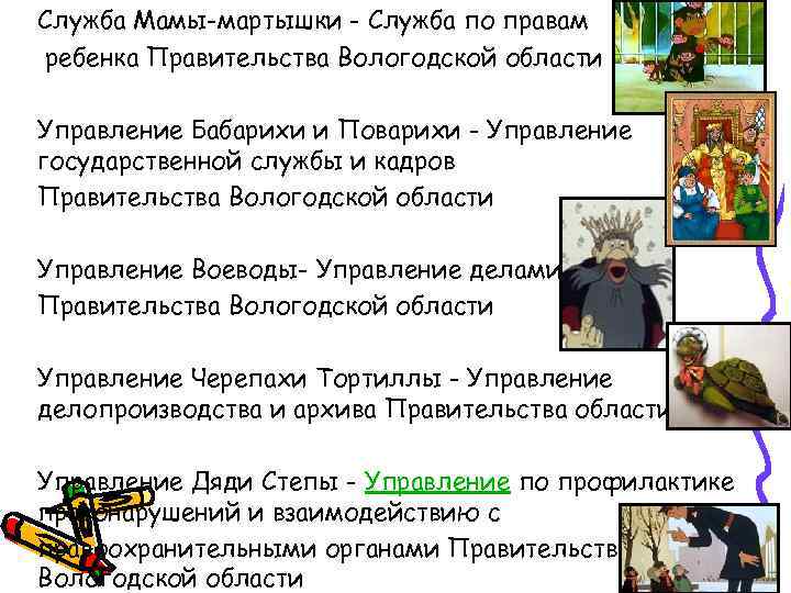 Служба Мамы-мартышки - Служба по правам ребенка Правительства Вологодской области Управление Бабарихи и Поварихи