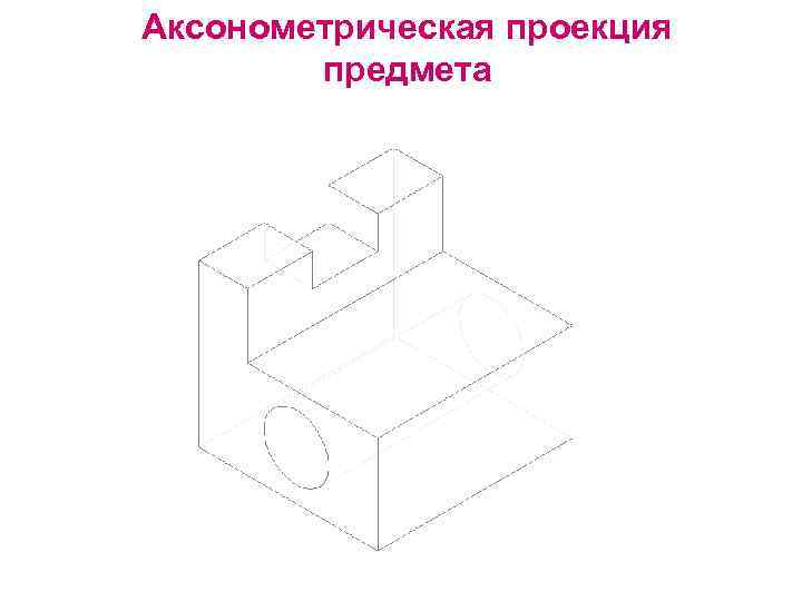 Аксонометрическая проекция предмета 