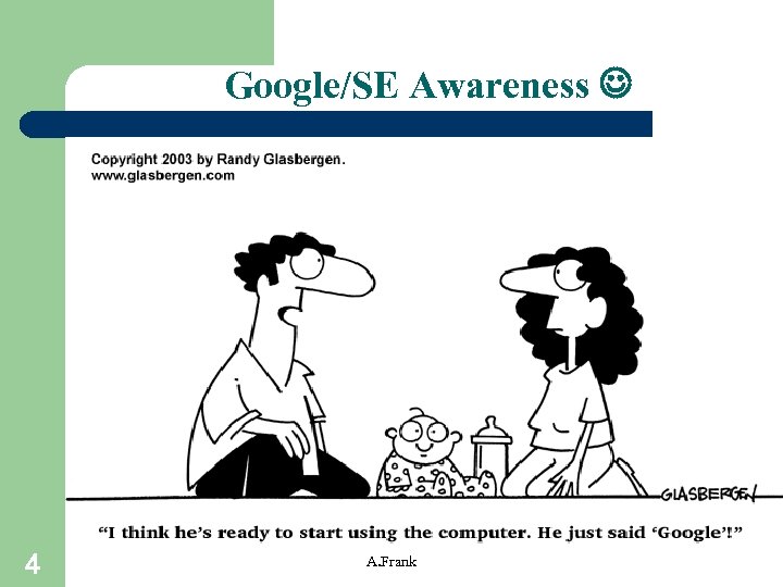 Google/SE Awareness 4 A. Frank 