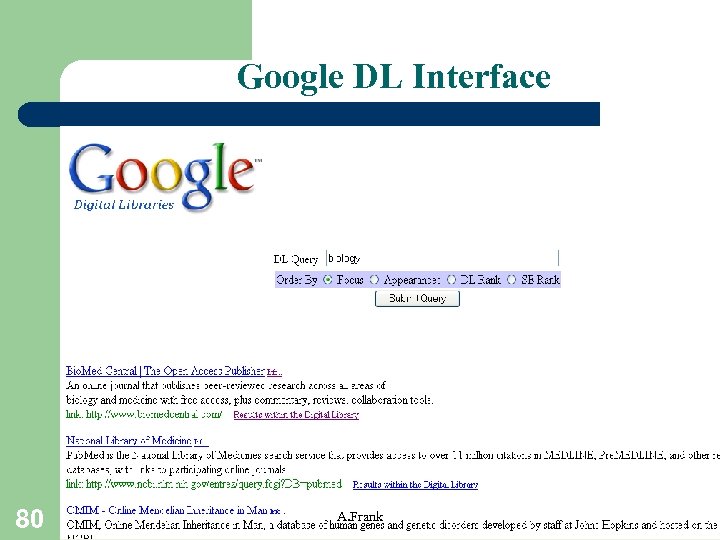 Google DL Interface 80 A. Frank 