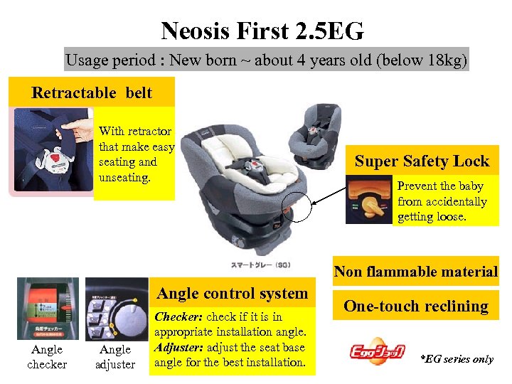 Neosis First 2. 5 EG Usage period : New born ~ about 4 years