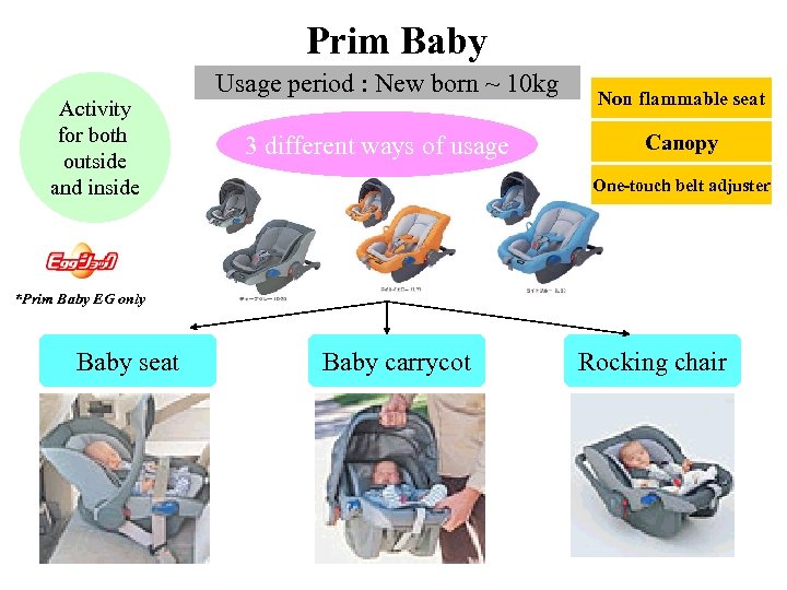 Prim Baby Activity for both outside and inside Usage period : New born ~