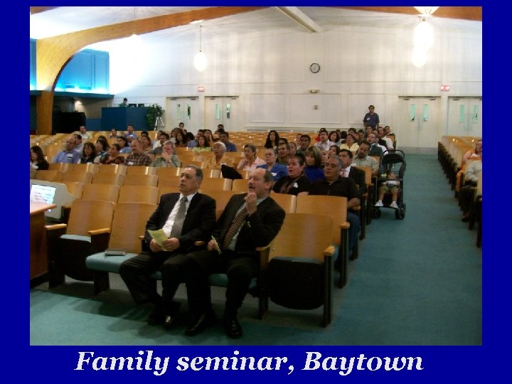 Family seminar, Baytown 