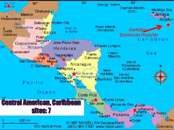 Santiago, Dominican Republic Central American, Caribbean sites: 7 