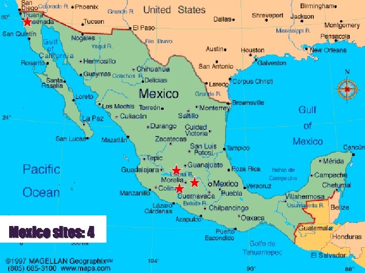 Mexico sites: 4 
