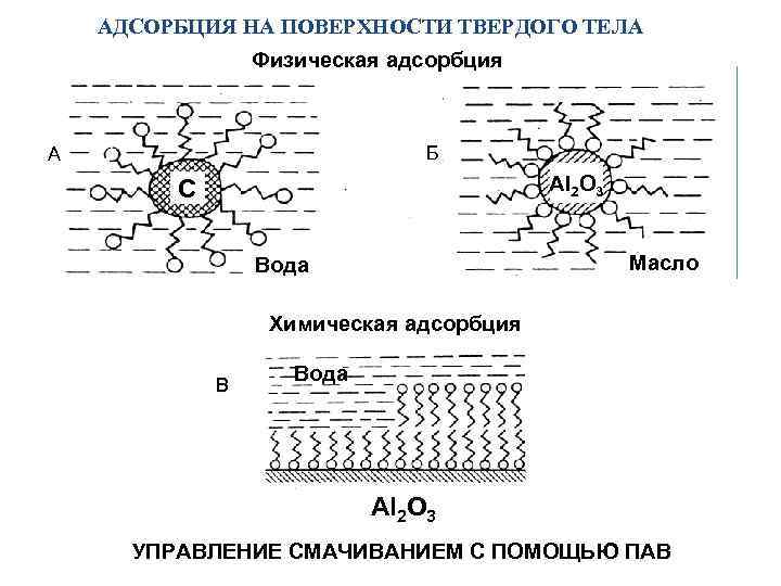 Схема адсорбция пав