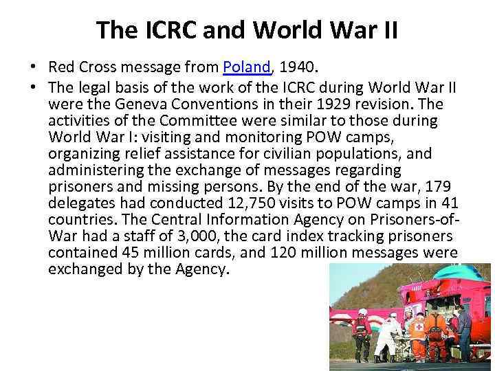 The ICRC and World War II • Red Cross message from Poland, 1940. •