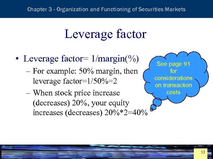Essentials of Investment Analysis and Portfolio Management Chapter 3 - Organization and Functioning of