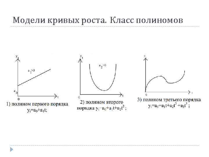 Модели кривых роста. Класс полиномов 
