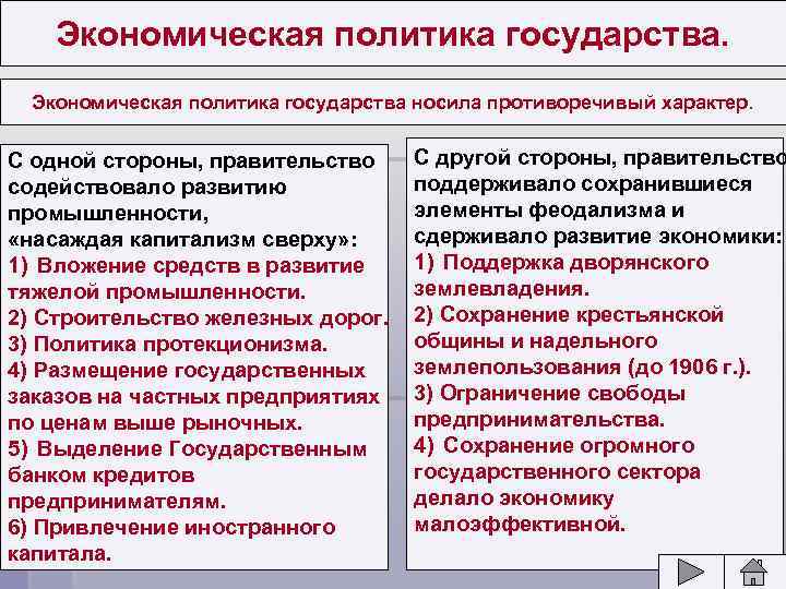 Социально экономическое развитие страны на рубеже 19 20 презентация