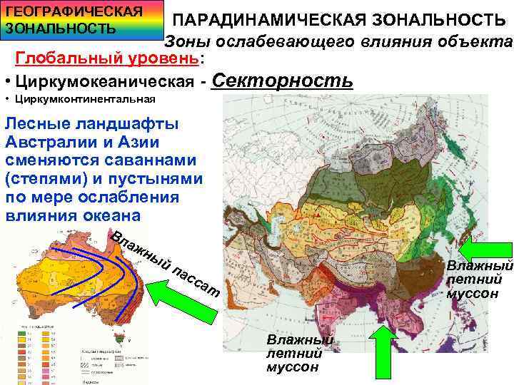 Карта природной зональности