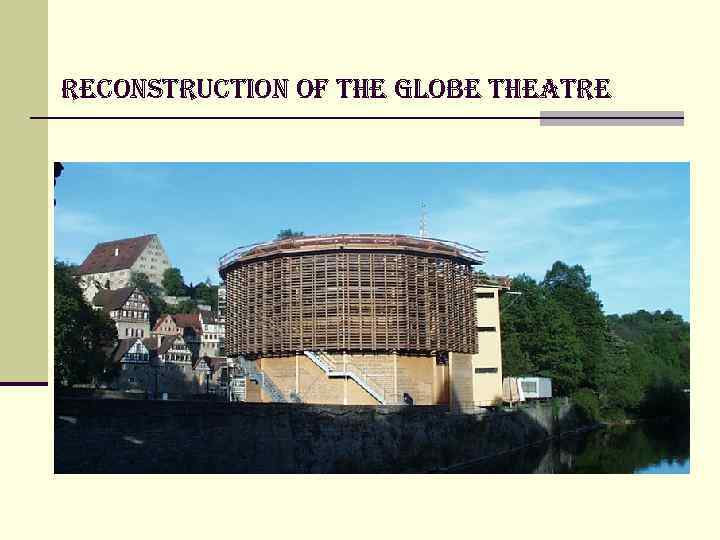 reconstruction of the Globe theatre 