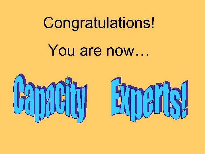 Congratulations! You are now… 