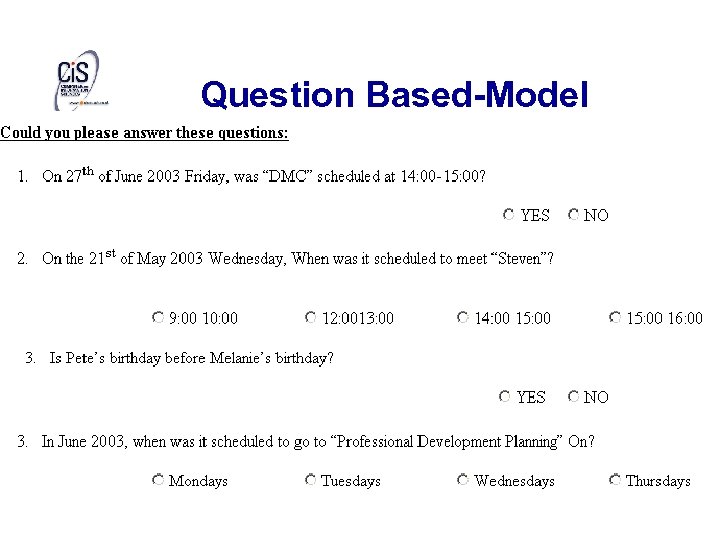 Question Based-Model 