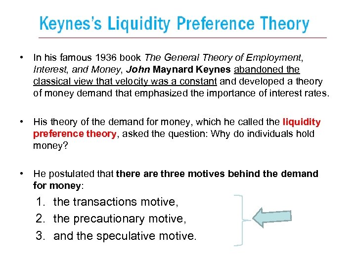  • In his famous 1936 book The General Theory of Employment, Interest, and