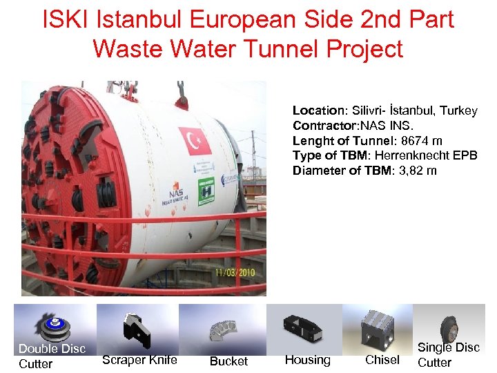 ISKI Istanbul European Side 2 nd Part Waste Water Tunnel Project Location: Silivri- İstanbul,