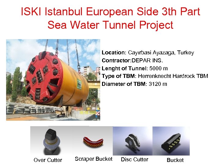 ISKI Istanbul European Side 3 th Part Sea Water Tunnel Project Location: Cayırbasi Ayazaga,