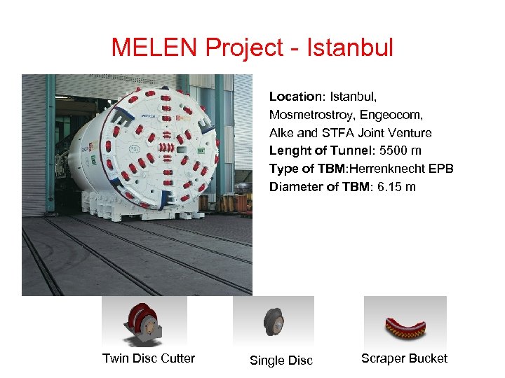 MELEN Project - Istanbul Location: Istanbul, Mosmetrostroy, Engeocom, Alke and STFA Joint Venture Lenght