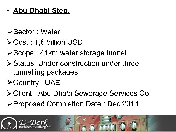  • Abu Dhabi Step, Ø Sector : Water Ø Cost : 1, 6