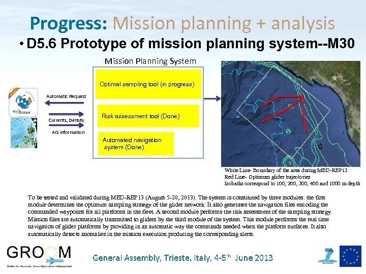 Progress: Mission planning + analysis • D 5. 6 Prototype of mission planning system--M