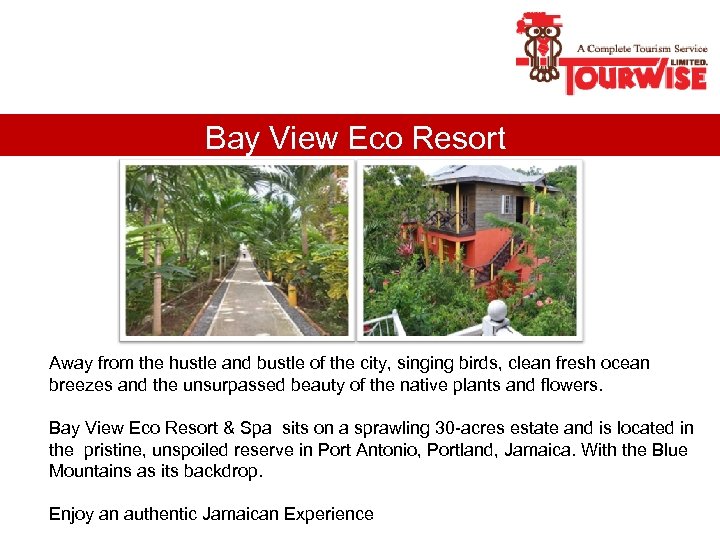 Bay View Eco Resort Away from the hustle and bustle of the city, singing