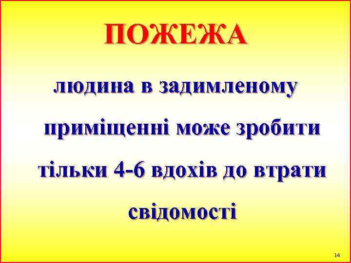 ПОЖЕЖА людина в задимленому приміщенні може зробити тільки 4 -6 вдохів до втрати свідомості