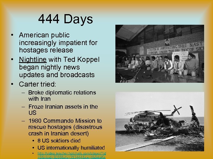 444 Days • American public increasingly impatient for hostages release • Nightline with Ted