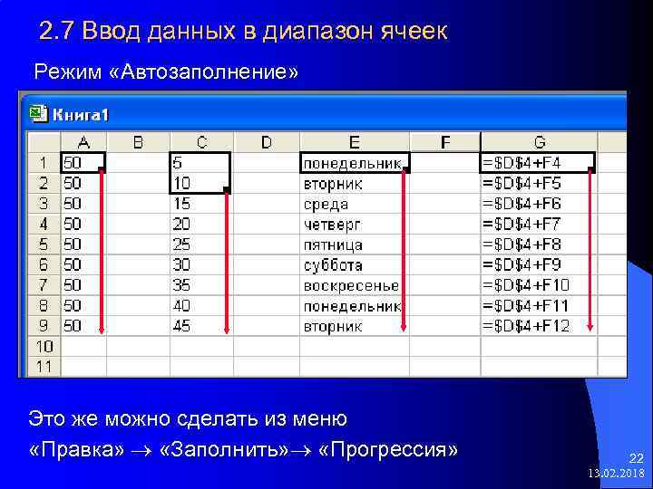 В ячейке диапазона c3 f6 электронной