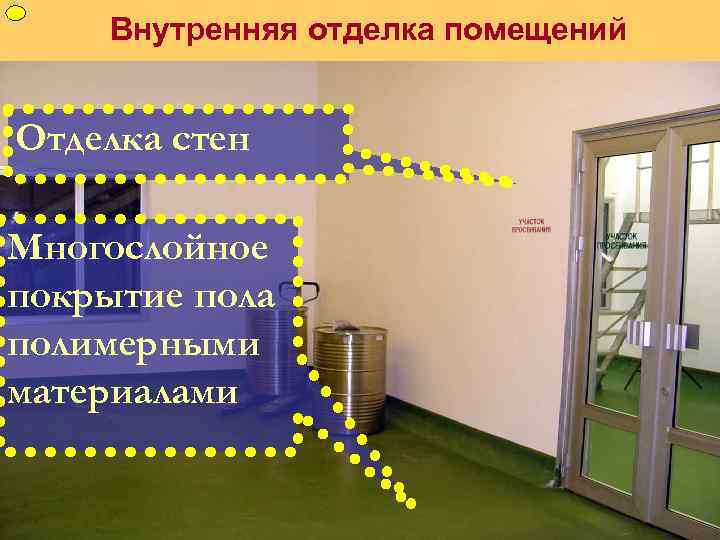 ФУП Внутренняя отделка помещений Отделка стен Многослойное покрытие пола полимерными материалами 