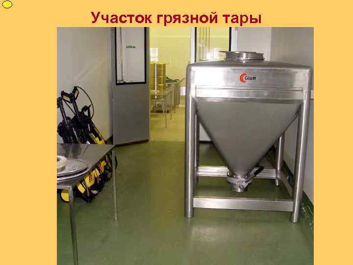 Участок грязной тары 