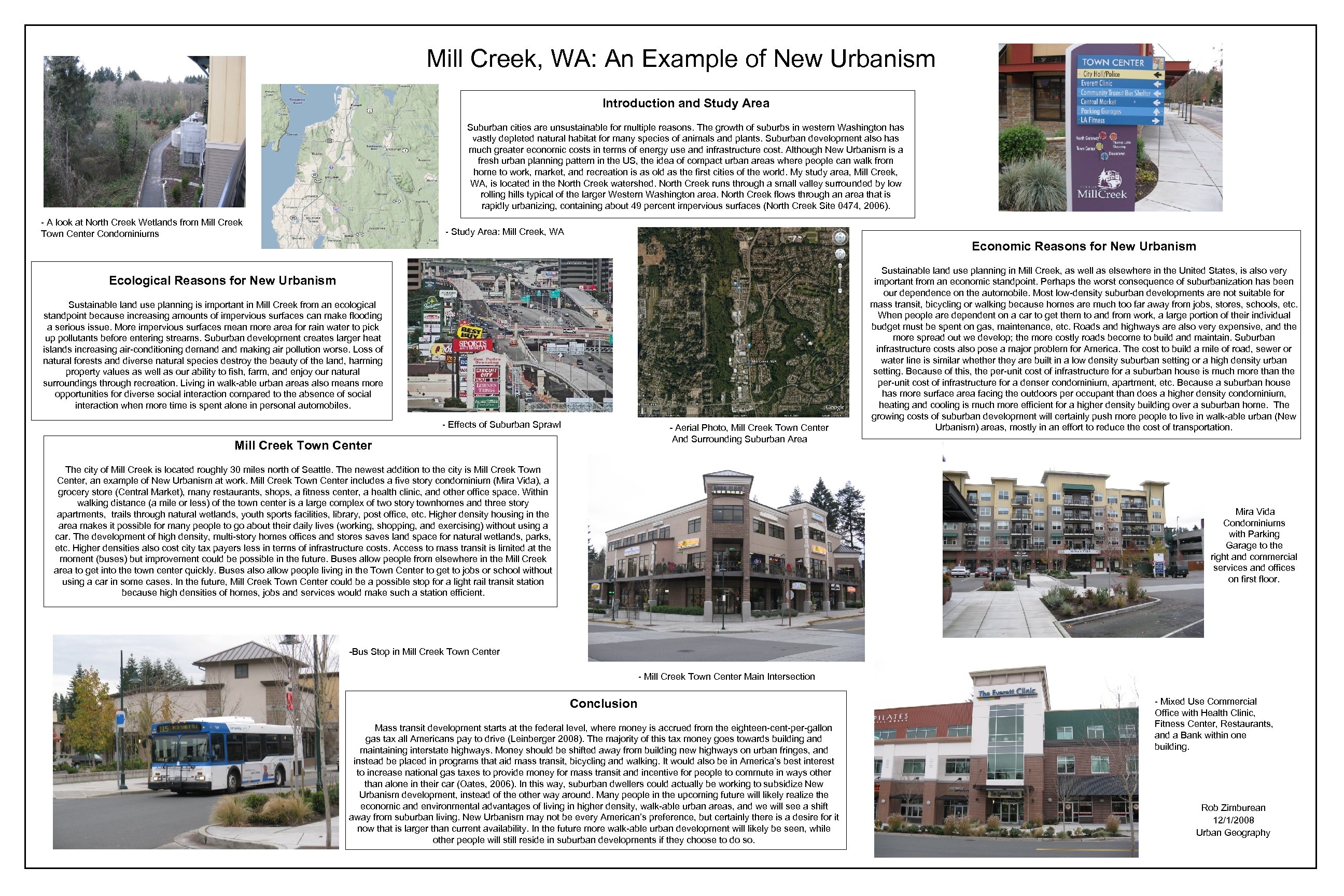 Mill Creek, WA: An Example of New Urbanism Introduction and Study Area Suburban cities