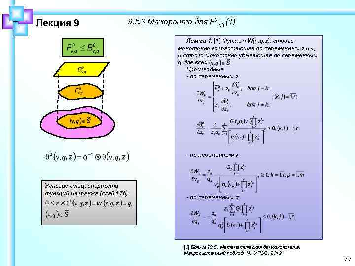 Лекция 9 9. 5. 3 Мажоранта для F 0ν, q (1) Лемма 1. [1]