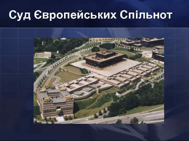 Суд Європейських Спільнот Як організовано Парламент? 