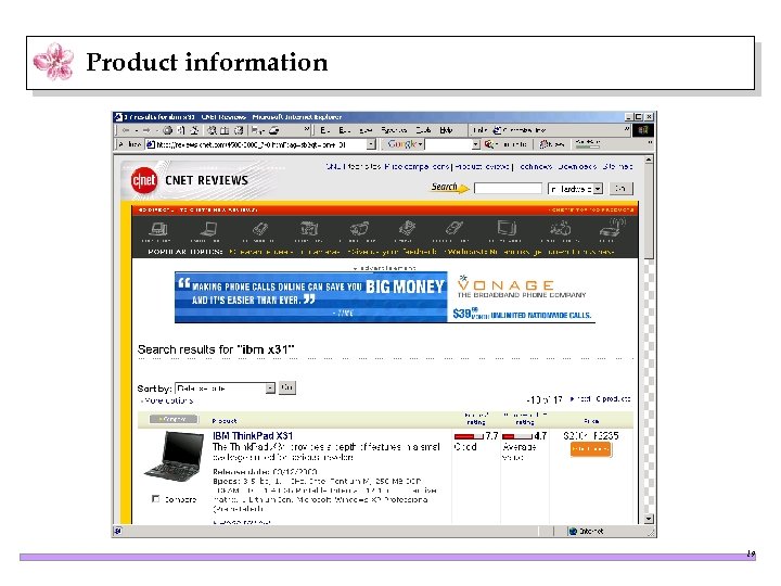 Product information 19 