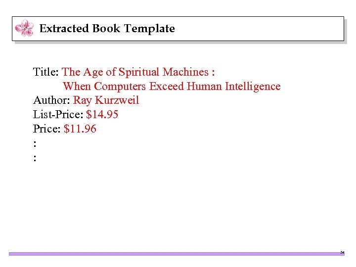 Extracted Book Template Title: The Age of Spiritual Machines : When Computers Exceed Human