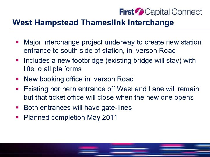 West Hampstead Thameslink interchange Major interchange project underway to create new station entrance to