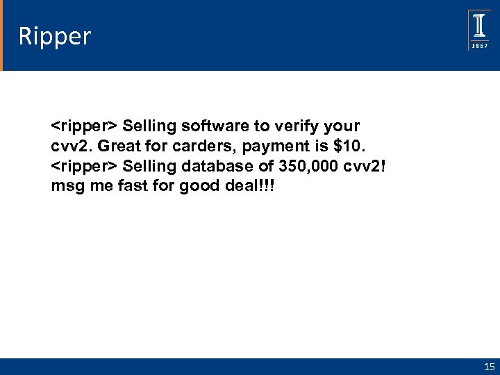 Ripper <ripper> Selling software to verify your cvv 2. Great for carders, payment is