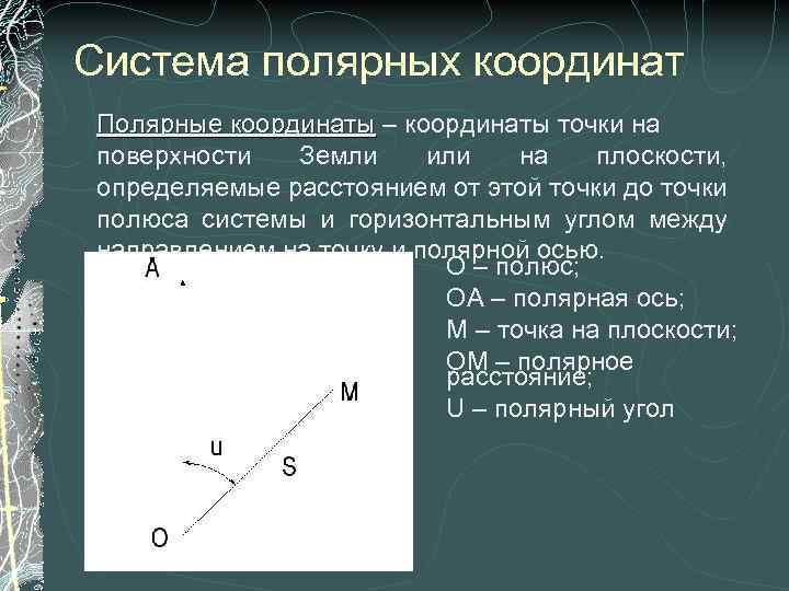 Полярные координаты это