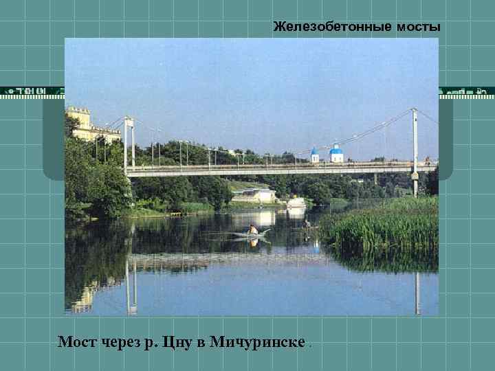 Железобетонные мосты Мост через р. Цну в Мичуринске. 