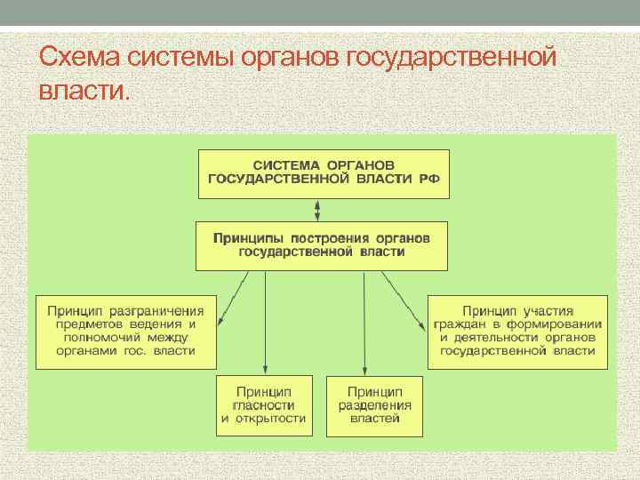 Система органов власти схема