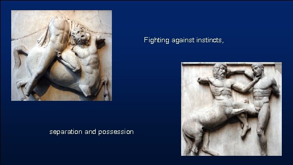 Fighting againstincts, separation and possession 