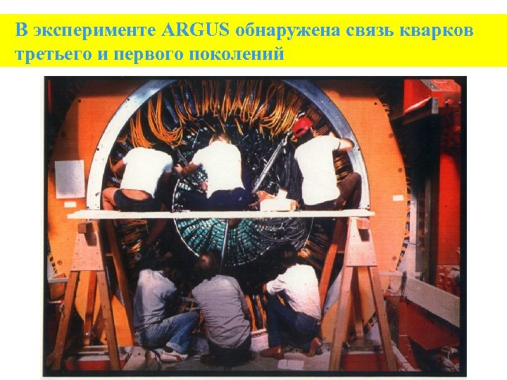 В эксперименте ARGUS обнаружена связь кварков третьего и первого поколений 