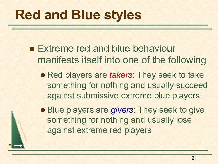 Red and Blue styles n Extreme red and blue behaviour manifests itself into one