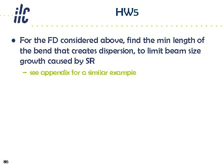 HW 5 • For the FD considered above, find the min length of the