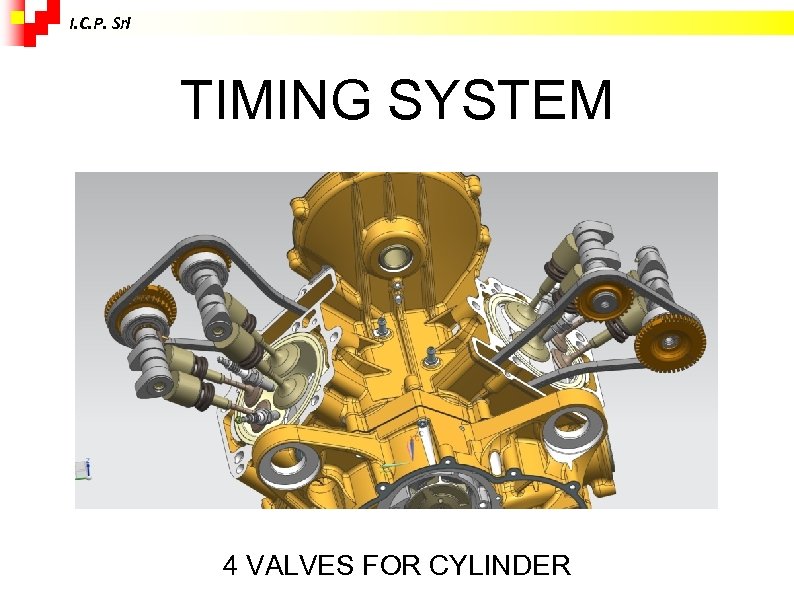 I. C. P. Srl TIMING SYSTEM 4 VALVES FOR CYLINDER 