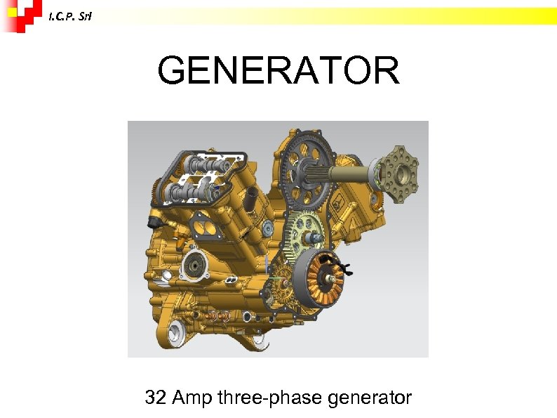 I. C. P. Srl GENERATOR 32 Amp three-phase generator 