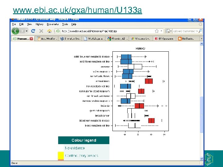 www. ebi. ac. uk/gxa/human/U 133 a 